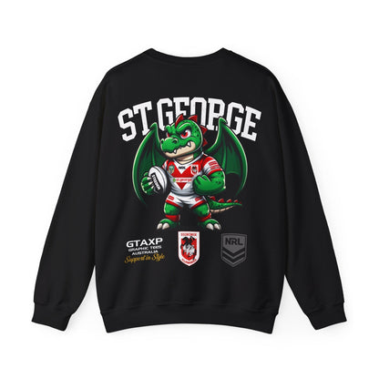 St George Dragons Scorch Jumper Printify Graphic T-Shirt Australia -  Cool Graphic T-Shirts Online - 