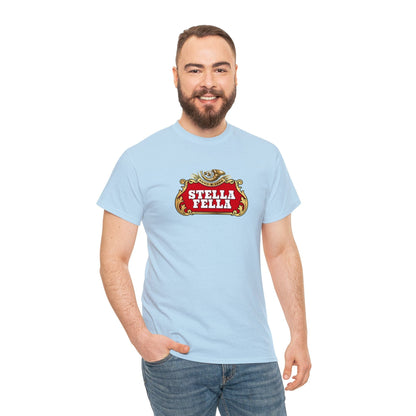 Stella Fella Graphic Tee Graphic Tees Australia Light Blue / S Graphic T-Shirt Australia -  Cool Graphic T-Shirts Online -  Stella Fella T-Shirt | Funny Graphic T-Shirts Australia