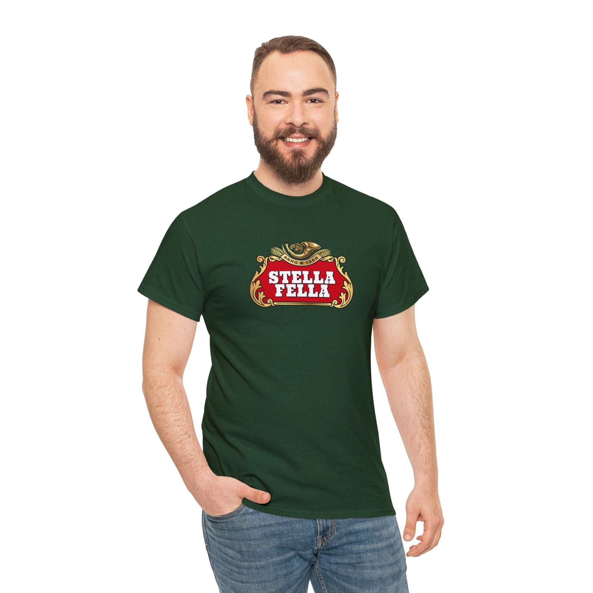 Stella Fella Graphic Tee Graphic Tees Australia Forest Green / S Graphic T-Shirt Australia -  Cool Graphic T-Shirts Online -  Stella Fella T-Shirt | Funny Graphic T-Shirts Australia