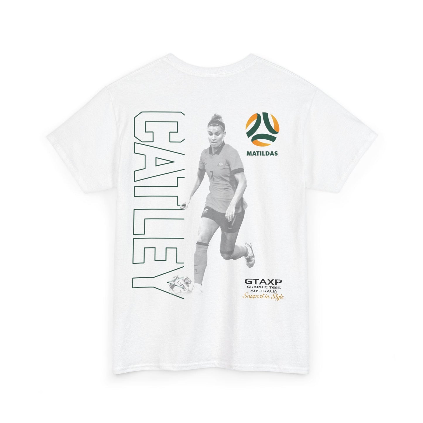 Steph Catley Matildas Duo Graphic Tee Graphic Tees Australia Graphic T-Shirt Australia -  Cool Graphic T-Shirts Online -  Steph Catley Matildas Duo T-Shirt | Australian Matildas Merch