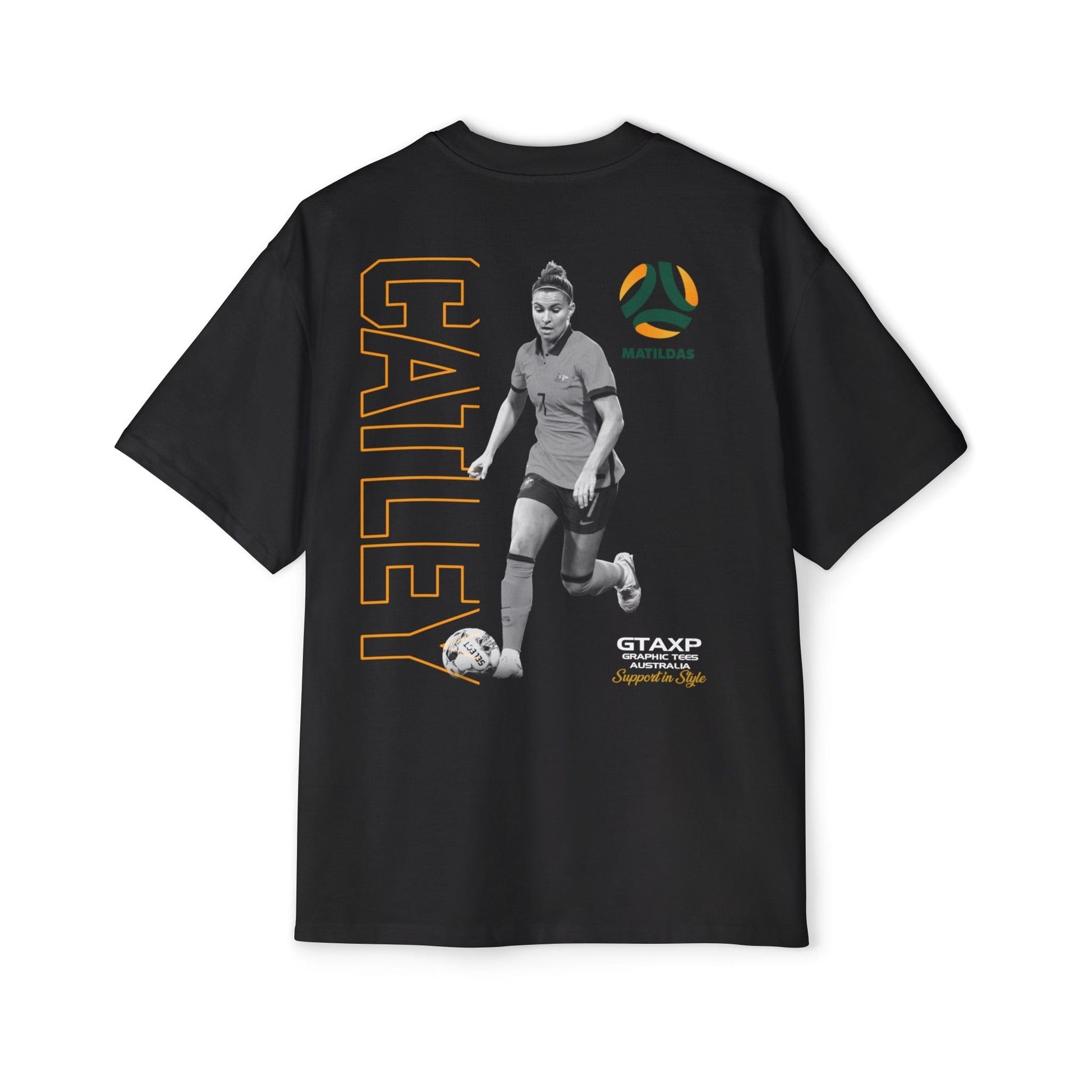 Steph Catley Matildas Duo Oversized Tee Graphic Tees Australia Graphic T-Shirt Australia -  Cool Graphic T-Shirts Online -  Steph Catley Matildas Duo Oversized Tee | Matildas Soccer Apparel