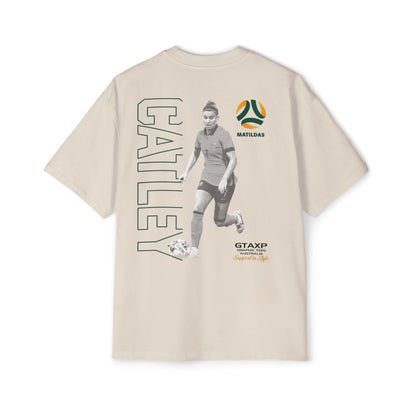 Steph Catley Matildas Duo Oversized Tee Graphic Tees Australia Graphic T-Shirt Australia -  Cool Graphic T-Shirts Online -  Steph Catley Matildas Duo Oversized Tee | Matildas Soccer Apparel