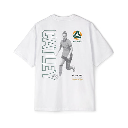 Steph Catley Matildas Duo Oversized Tee Graphic Tees Australia Graphic T-Shirt Australia -  Cool Graphic T-Shirts Online -  Steph Catley Matildas Duo Oversized Tee | Matildas Soccer Apparel