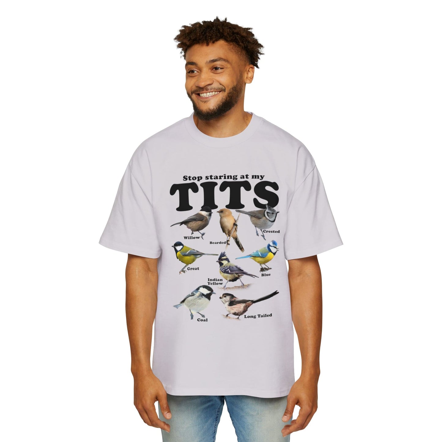 Stop Staring At My Tits Oversized Tee Graphic Tees Australia Orchid / S Graphic T-Shirt Australia -  Cool Graphic T-Shirts Online - 