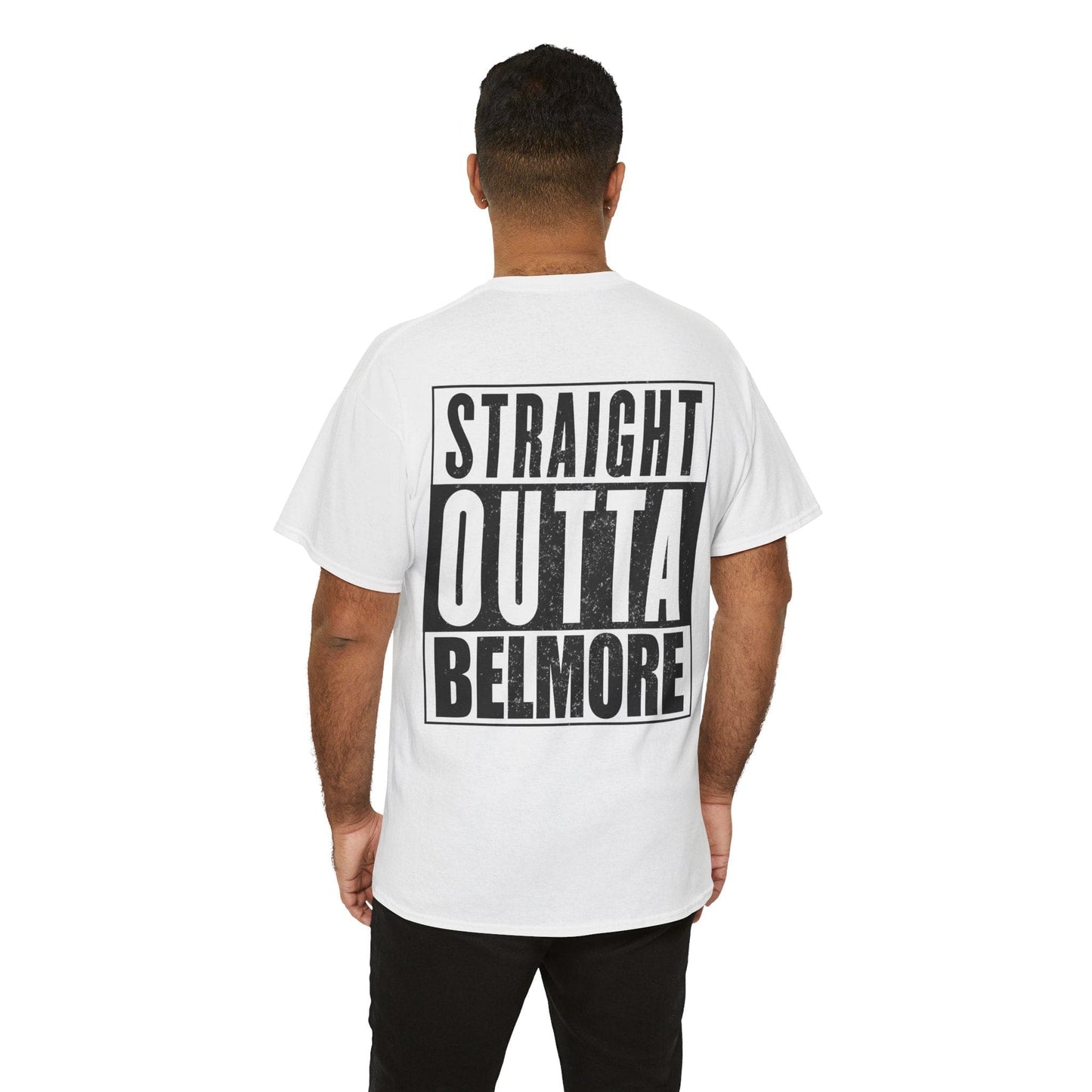 Straight Outta Belmore Graphic Tee Graphic Tees Australia White / S Graphic T-Shirt Australia -  Cool Graphic T-Shirts Online -  Straight Outta Belmore T-Shirt | Canterbury Bulldogs Clothing