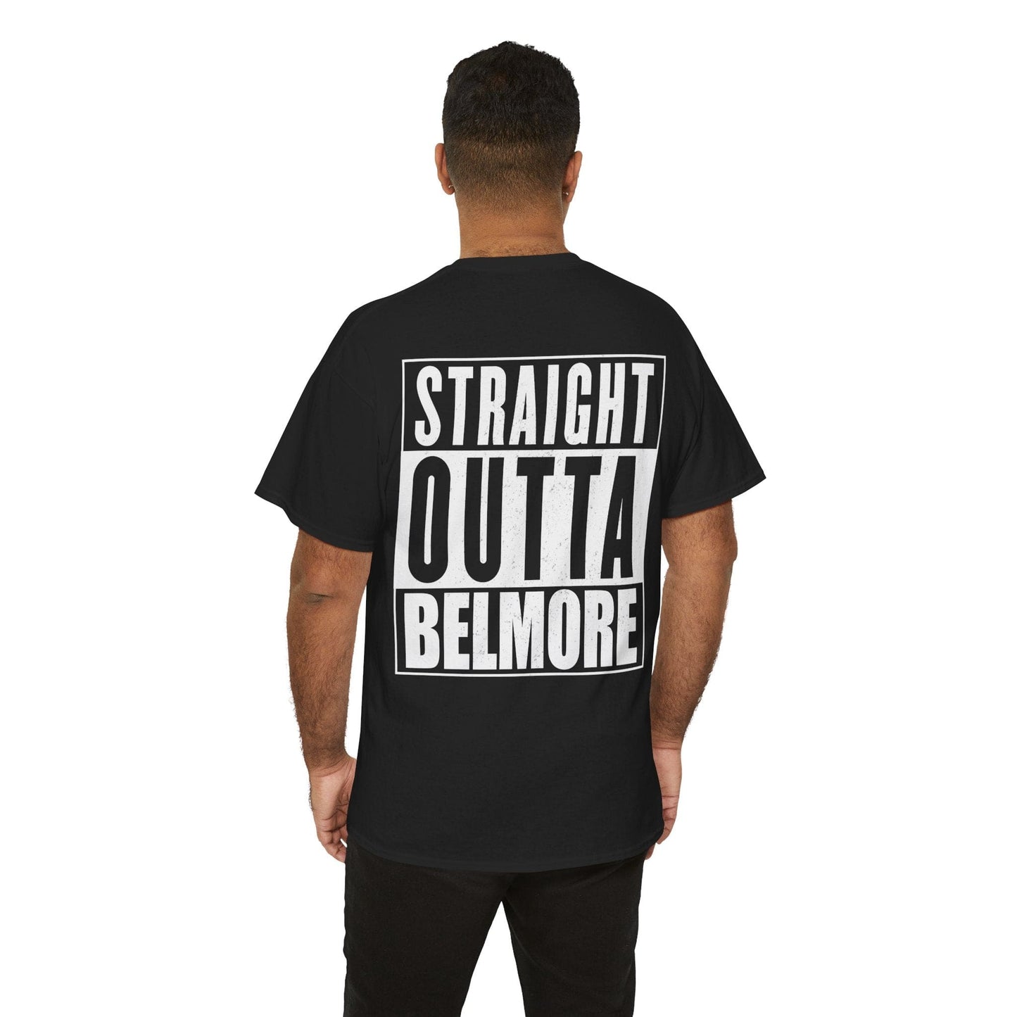 Straight Outta Belmore Graphic Tee Graphic Tees Australia Black / S Graphic T-Shirt Australia -  Cool Graphic T-Shirts Online -  Straight Outta Belmore T-Shirt | Canterbury Bulldogs Clothing