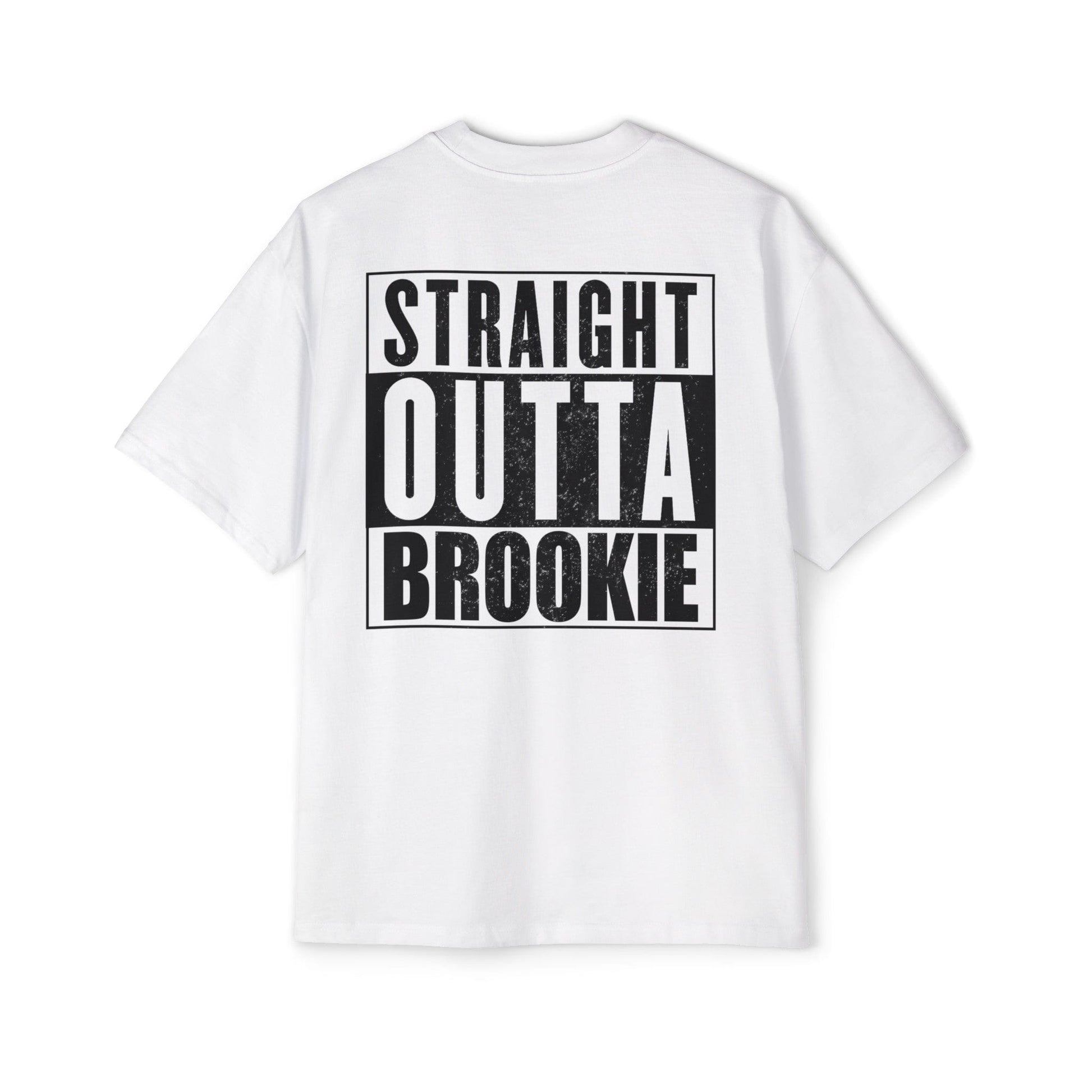 Straight Outta Brookie Oversized Tee Graphic Tees Australia Ecru / S Graphic T-Shirt Australia -  Cool Graphic T-Shirts Online -  Straight Outta Brookie Oversized Tee | Manly Sea Eagles Clothing