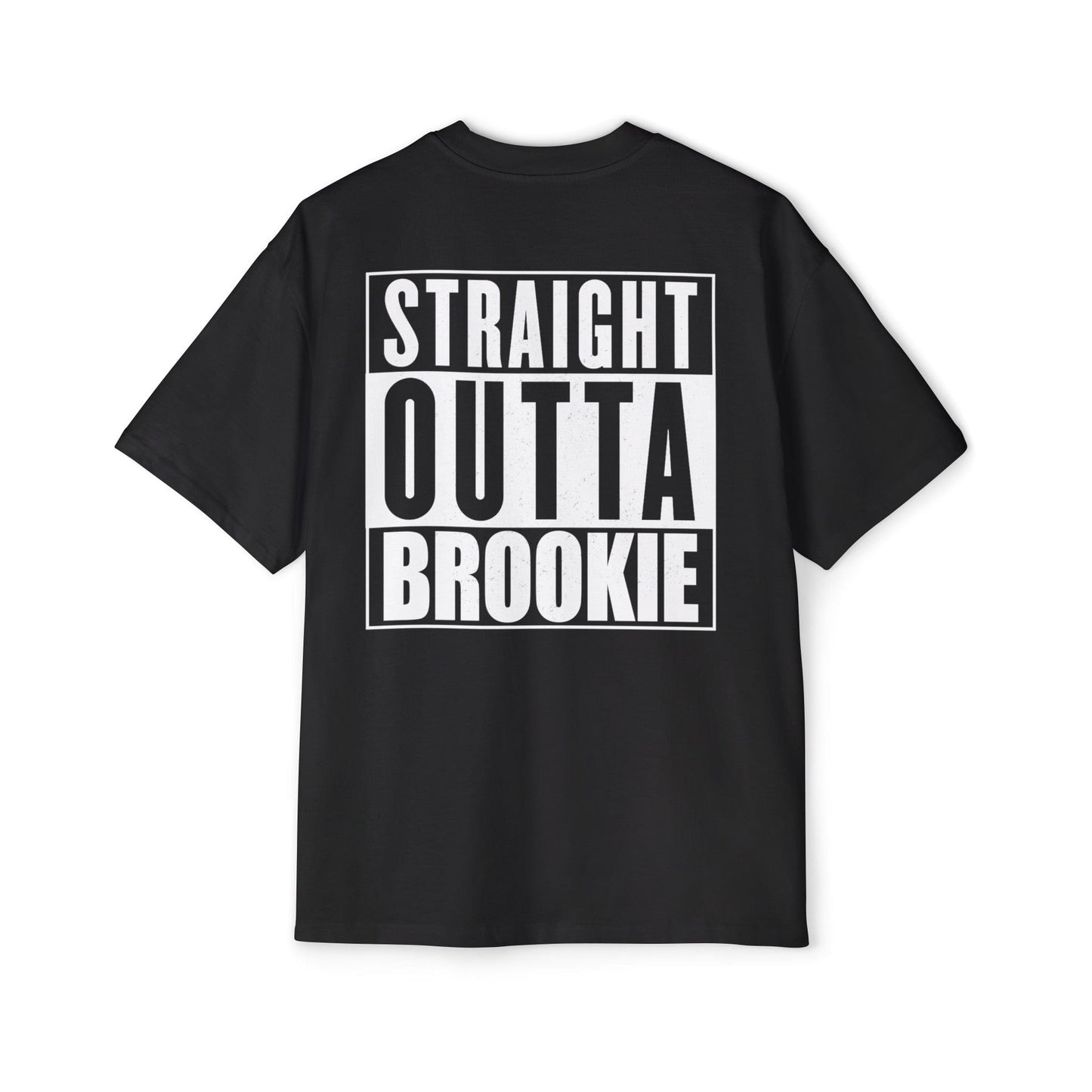 Straight Outta Brookie Oversized Tee Graphic Tees Australia Black / S Graphic T-Shirt Australia -  Cool Graphic T-Shirts Online -  Straight Outta Brookie Oversized Tee | Manly Sea Eagles Clothing