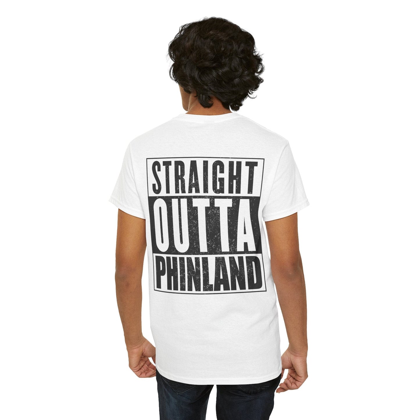 Straight Outta Phinland Graphic Tee Graphic Tees Australia Graphic T-Shirt Australia -  Cool Graphic T-Shirts Online - 