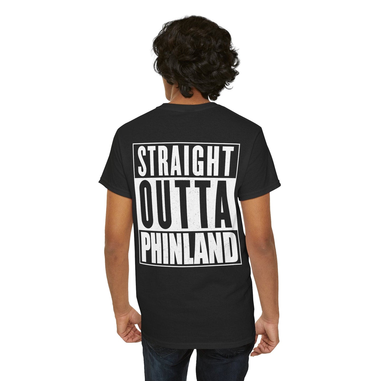 Straight Outta Phinland Graphic Tee Graphic Tees Australia Graphic T-Shirt Australia -  Cool Graphic T-Shirts Online - 