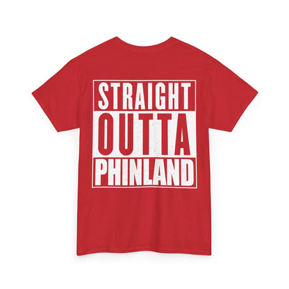 Straight Outta Phinland Graphic Tee Graphic Tees Australia Red / S Graphic T-Shirt Australia -  Cool Graphic T-Shirts Online - 