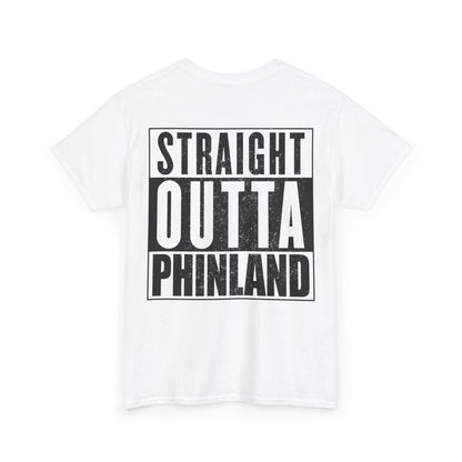 Straight Outta Phinland Graphic Tee Graphic Tees Australia White / S Graphic T-Shirt Australia -  Cool Graphic T-Shirts Online - 