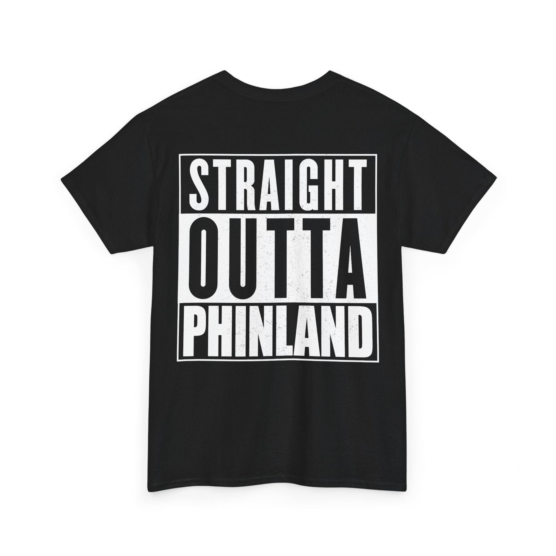 Straight Outta Phinland Graphic Tee Graphic Tees Australia Black / S Graphic T-Shirt Australia -  Cool Graphic T-Shirts Online - 