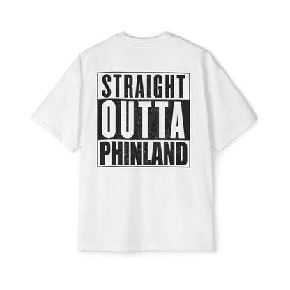 Straight Outta Phinland Oversized Tee Graphic Tees Australia Graphic T-Shirt Australia -  Cool Graphic T-Shirts Online - 