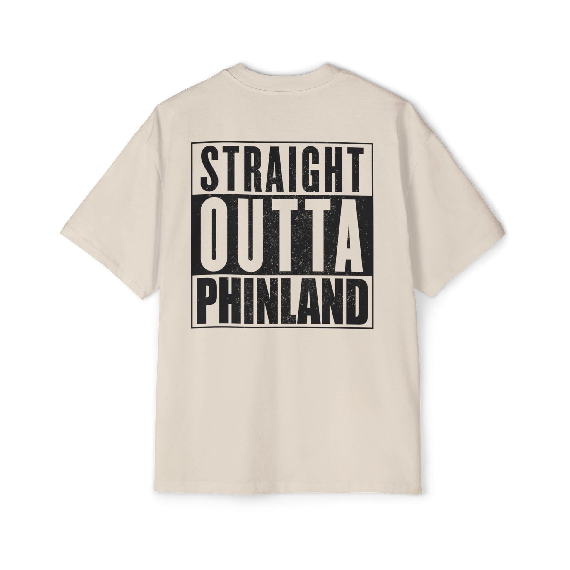 Straight Outta Phinland Oversized Tee Graphic Tees Australia Graphic T-Shirt Australia -  Cool Graphic T-Shirts Online - 