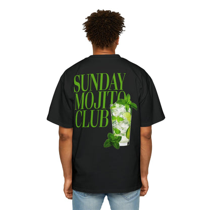 Sunday Mojito Club Oversized Tee Graphic Tees Australia Black / S Graphic T-Shirt Australia -  Cool Graphic T-Shirts Online - 