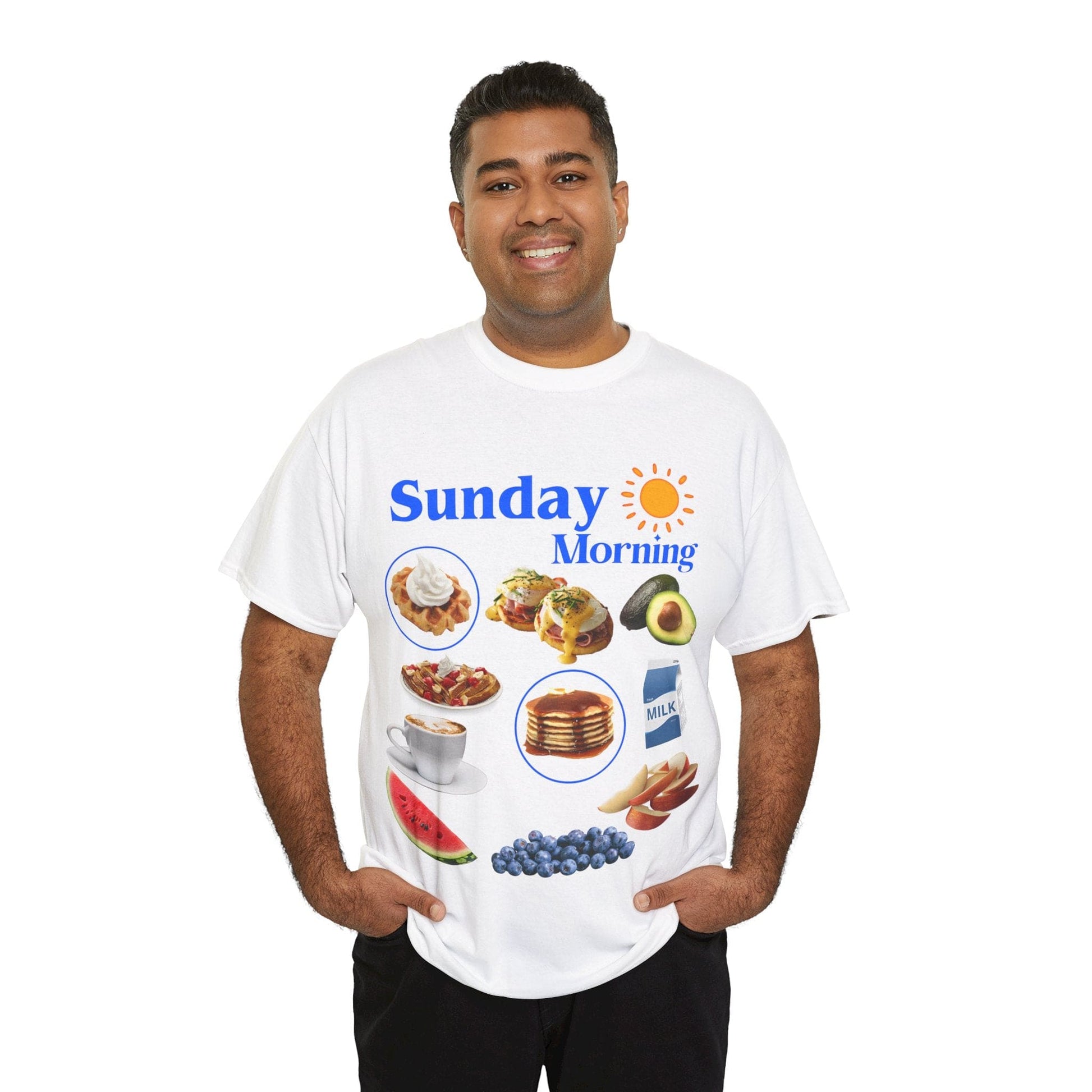 Sunday Morning Graphic Tee Graphic Tees Australia White / S Graphic T-Shirt Australia -  Cool Graphic T-Shirts Online -  Sunday Morning T-Shirt | Retro Asthetic T-Shirts Australia