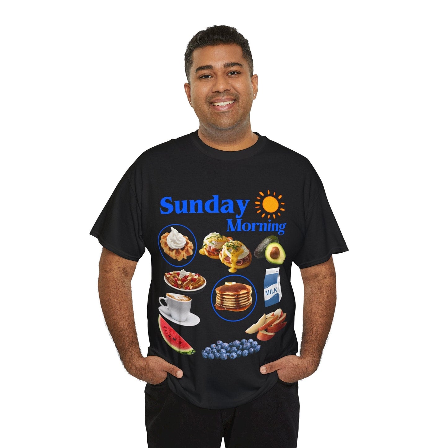 Sunday Morning Graphic Tee Graphic Tees Australia Black / S Graphic T-Shirt Australia -  Cool Graphic T-Shirts Online -  Sunday Morning T-Shirt | Retro Asthetic T-Shirts Australia