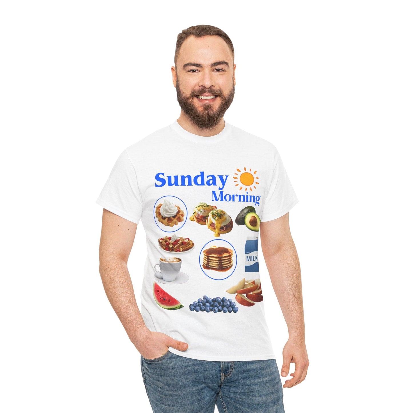 Sunday Morning Graphic Tee Graphic Tees Australia Graphic T-Shirt Australia -  Cool Graphic T-Shirts Online -  Sunday Morning T-Shirt | Retro Asthetic T-Shirts Australia