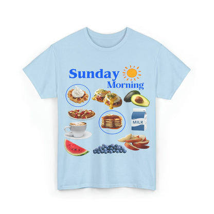 Sunday Morning Graphic Tee Graphic Tees Australia Graphic T-Shirt Australia -  Cool Graphic T-Shirts Online -  Sunday Morning T-Shirt | Retro Asthetic T-Shirts Australia