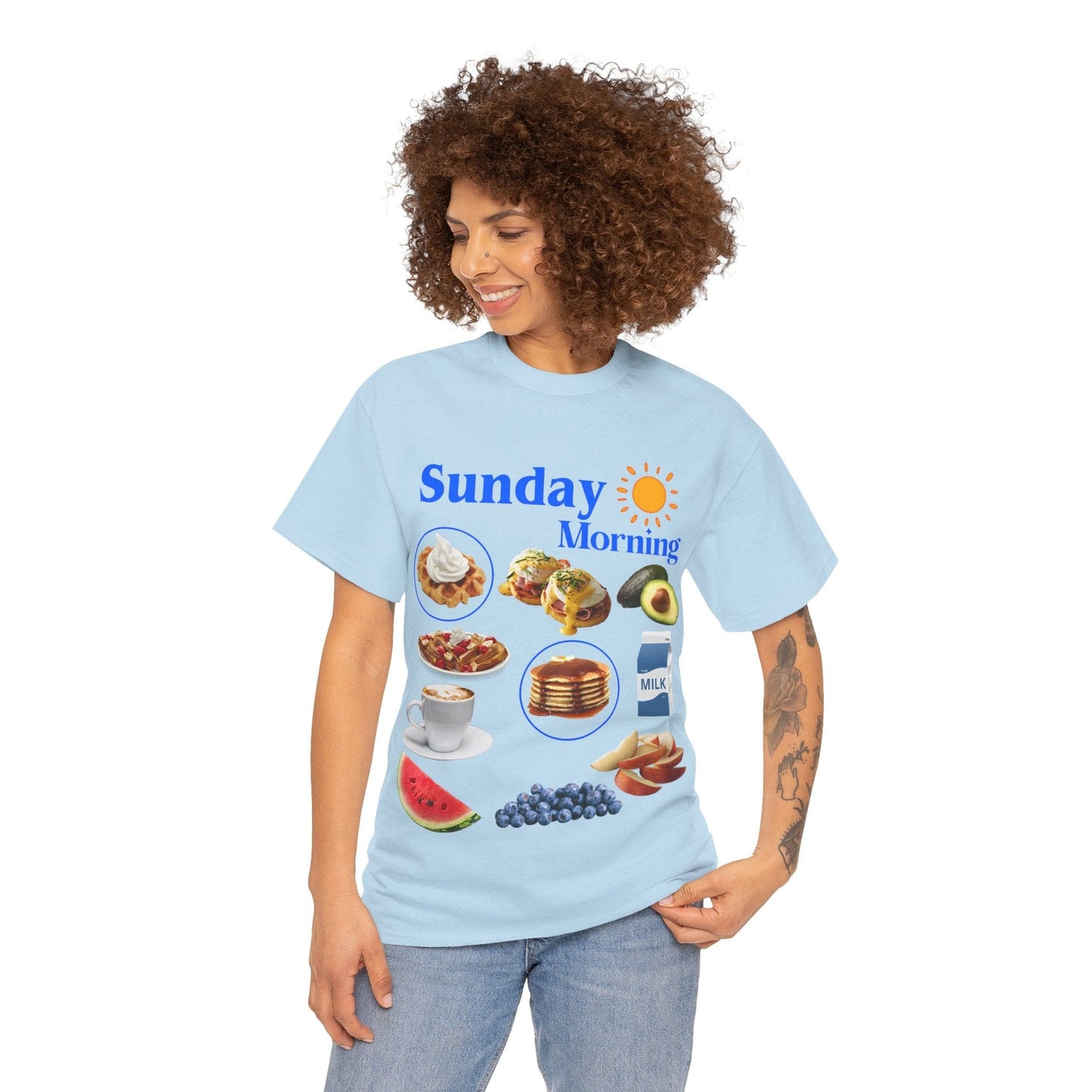 Sunday Morning Graphic Tee Graphic Tees Australia Graphic T-Shirt Australia -  Cool Graphic T-Shirts Online -  Sunday Morning T-Shirt | Retro Asthetic T-Shirts Australia