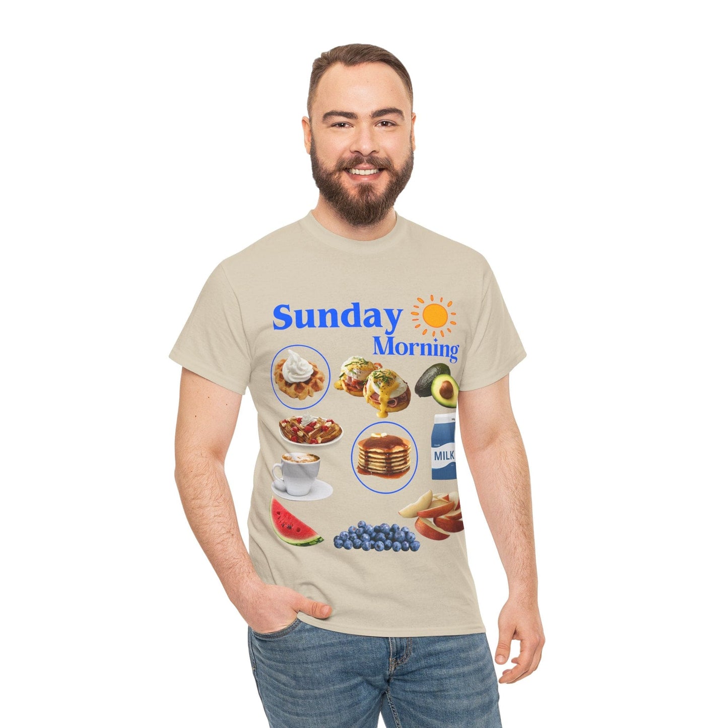 Sunday Morning Graphic Tee Graphic Tees Australia Graphic T-Shirt Australia -  Cool Graphic T-Shirts Online -  Sunday Morning T-Shirt | Retro Asthetic T-Shirts Australia