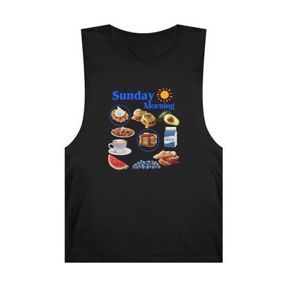 Sunday Morning Tank Top Graphic Tees Australia Graphic T-Shirt Australia -  Cool Graphic T-Shirts Online - 