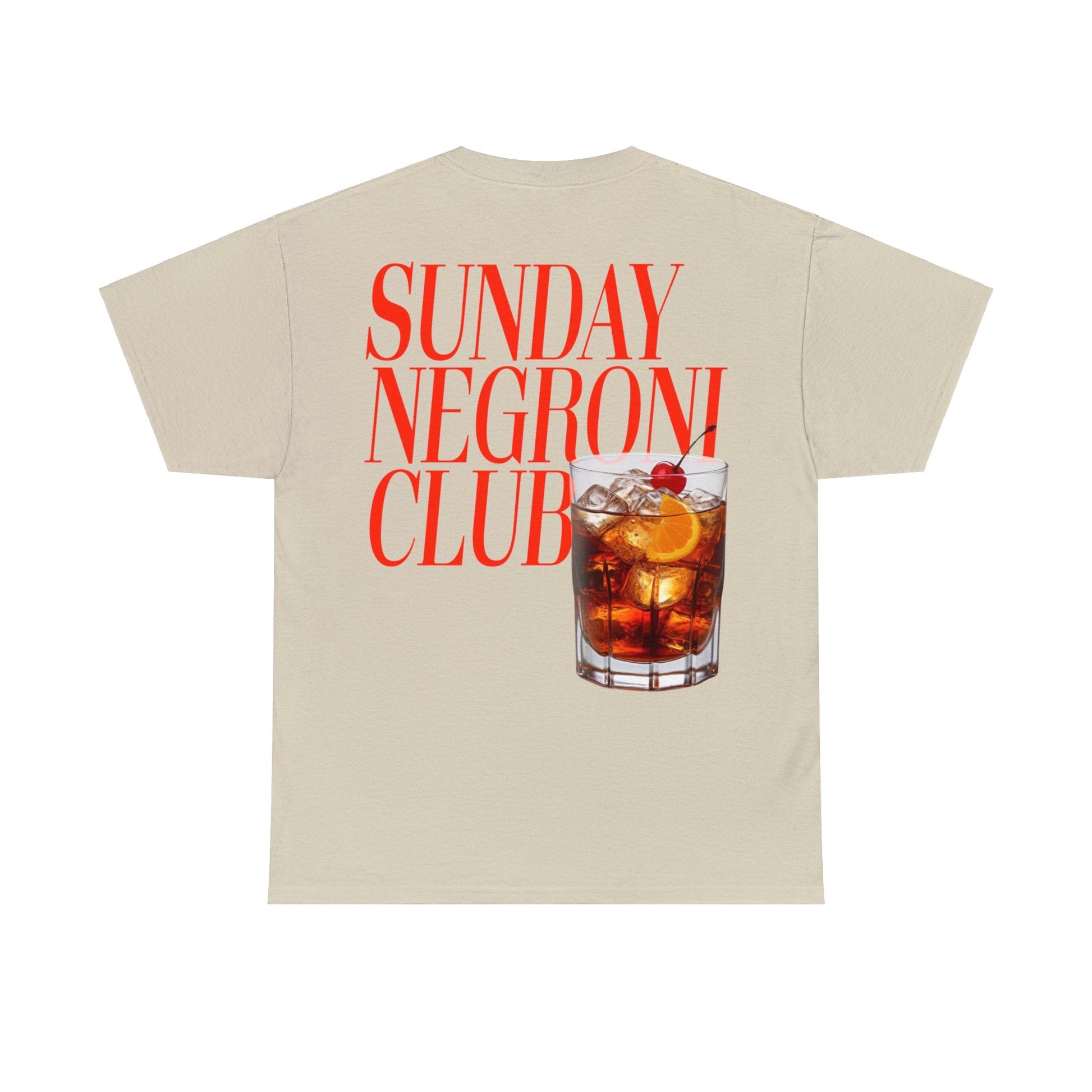 Sunday Negroni Club Graphic Tee Graphic Tees Australia Sand / S Graphic T-Shirt Australia -  Cool Graphic T-Shirts Online -  Sunday Negroni Club T-Shirt