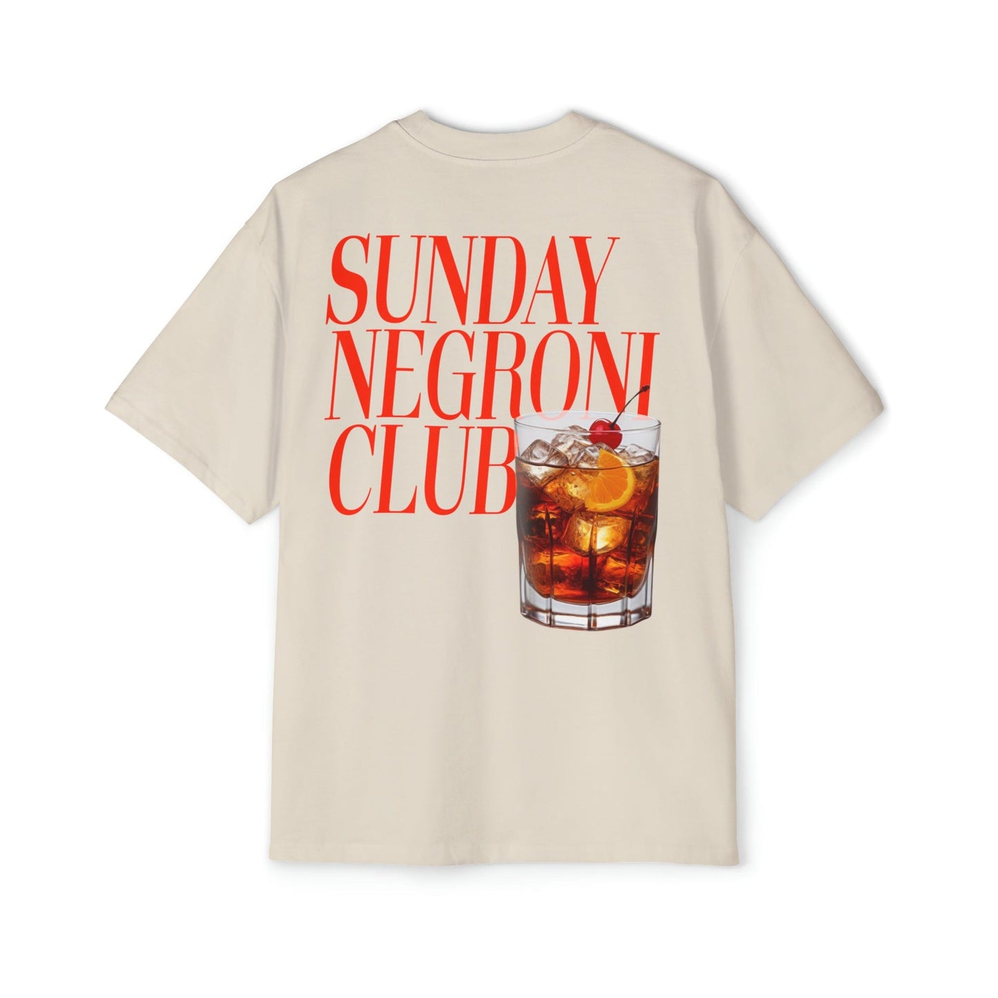 Sunday Negroni Club Oversized Tee Graphic Tees Australia Graphic T-Shirt Australia -  Cool Graphic T-Shirts Online - 