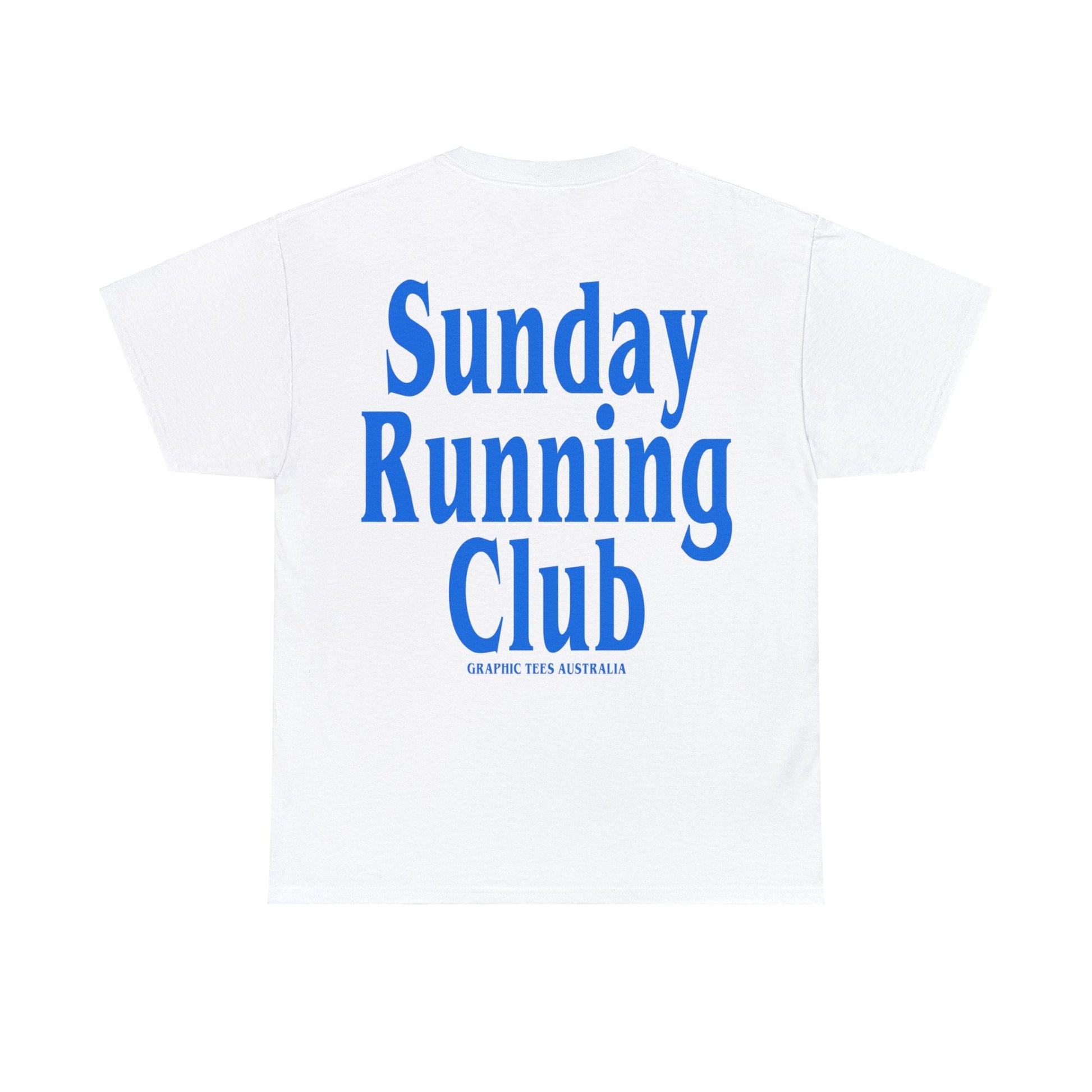 Sunday Running Club Graphic Tee Graphic Tees Australia White / S Graphic T-Shirt Australia -  Cool Graphic T-Shirts Online - 