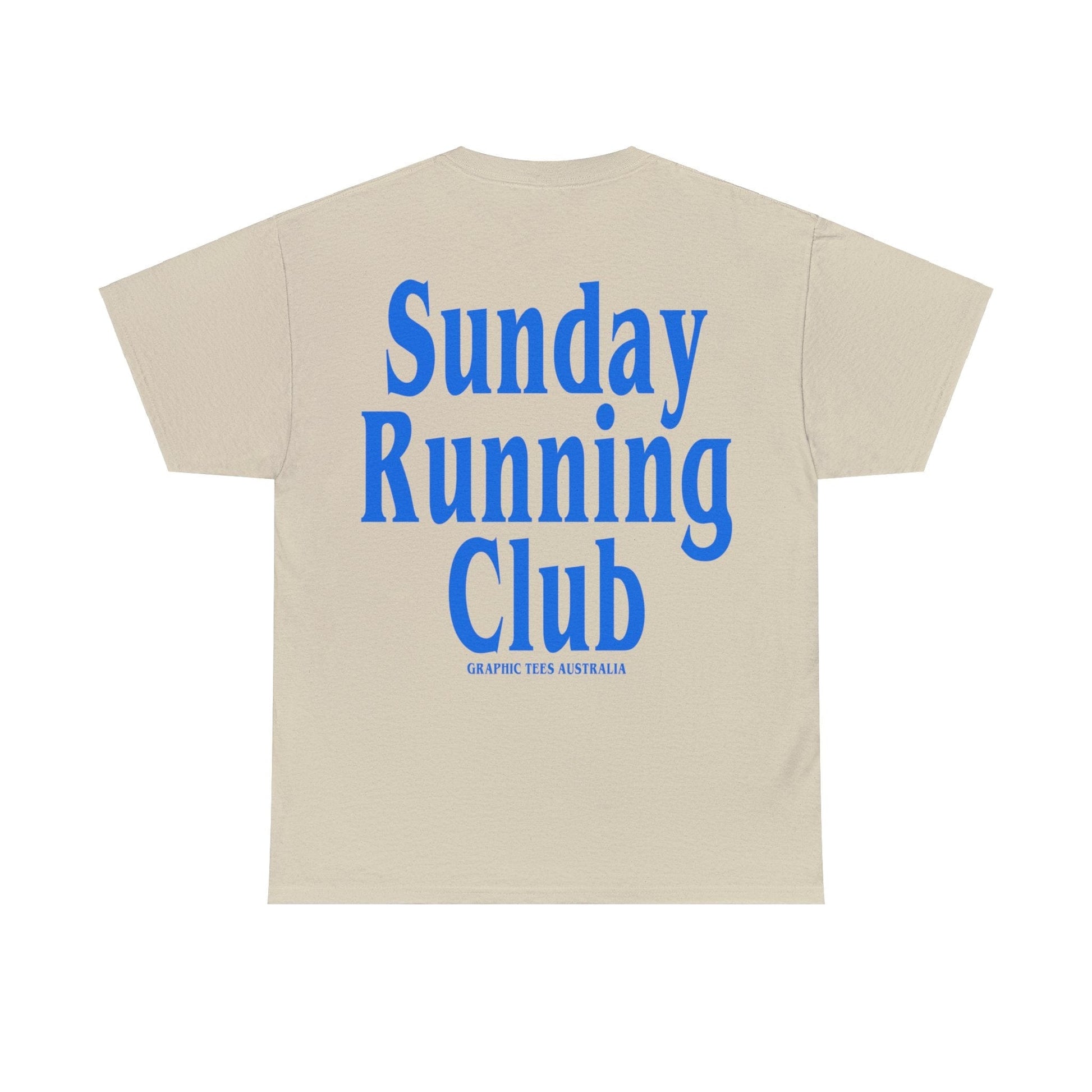 Sunday Running Club Graphic Tee Graphic Tees Australia Sand / S Graphic T-Shirt Australia -  Cool Graphic T-Shirts Online - 