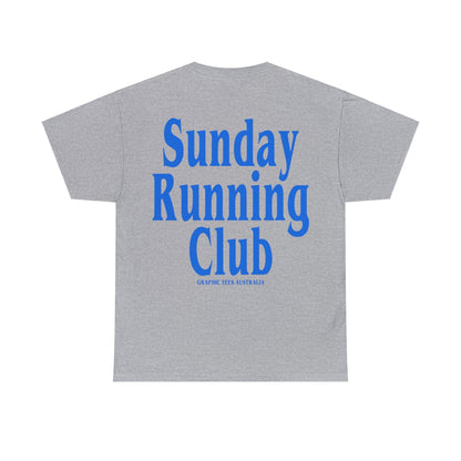 Sunday Running Club Graphic Tee Graphic Tees Australia Sport Grey / S Graphic T-Shirt Australia -  Cool Graphic T-Shirts Online - 