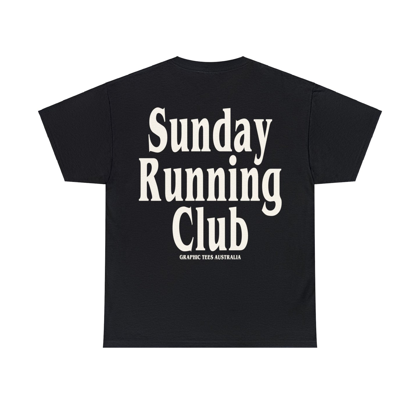 Sunday Running Club Graphic Tee Graphic Tees Australia Black / S Graphic T-Shirt Australia -  Cool Graphic T-Shirts Online - 