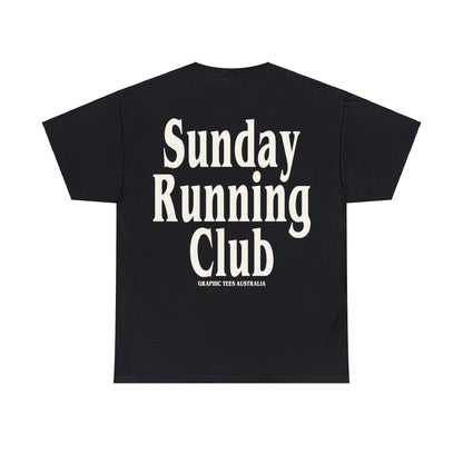 Sunday Running Club Graphic Tee Graphic Tees Australia Black / S Graphic T-Shirt Australia -  Cool Graphic T-Shirts Online - 