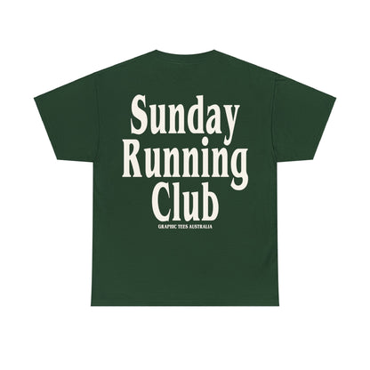 Sunday Running Club Graphic Tee Graphic Tees Australia Forest Green / S Graphic T-Shirt Australia -  Cool Graphic T-Shirts Online - 