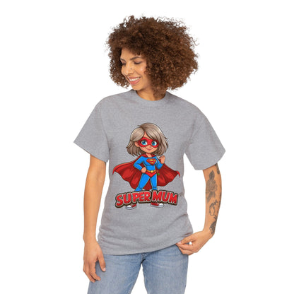 Super Mum Graphic Tee Graphic Tees Australia Sport Grey / S Graphic T-Shirt Australia -  Cool Graphic T-Shirts Online -  Super Mum T-Shirt | Womens Graphic T-Shirt Australia