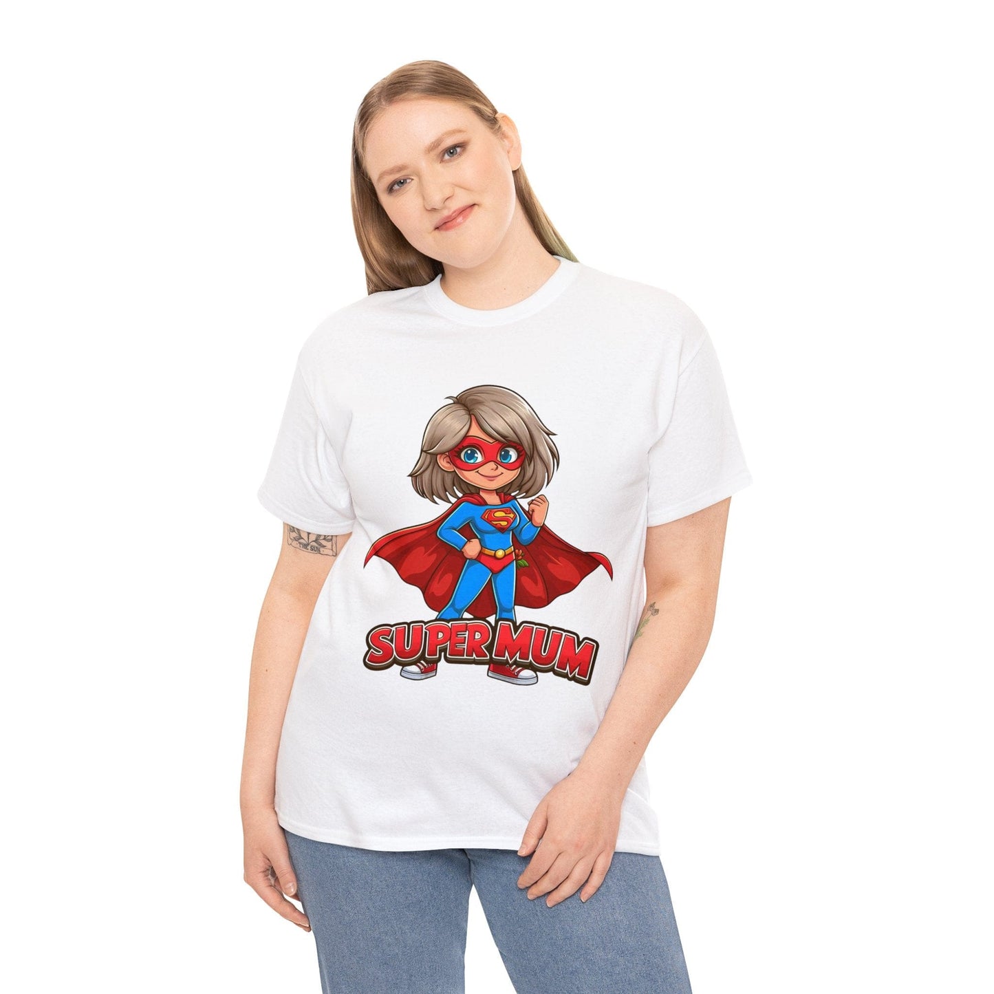 Super Mum Graphic Tee Graphic Tees Australia Graphic T-Shirt Australia -  Cool Graphic T-Shirts Online -  Super Mum T-Shirt | Womens Graphic T-Shirt Australia