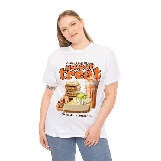 Sweet Treat Graphic Tee Graphic Tees Australia White / S Graphic T-Shirt Australia -  Cool Graphic T-Shirts Online -  Getting Myself A Sweet Treat T-Shirt | Funny Graphic T-Shirt