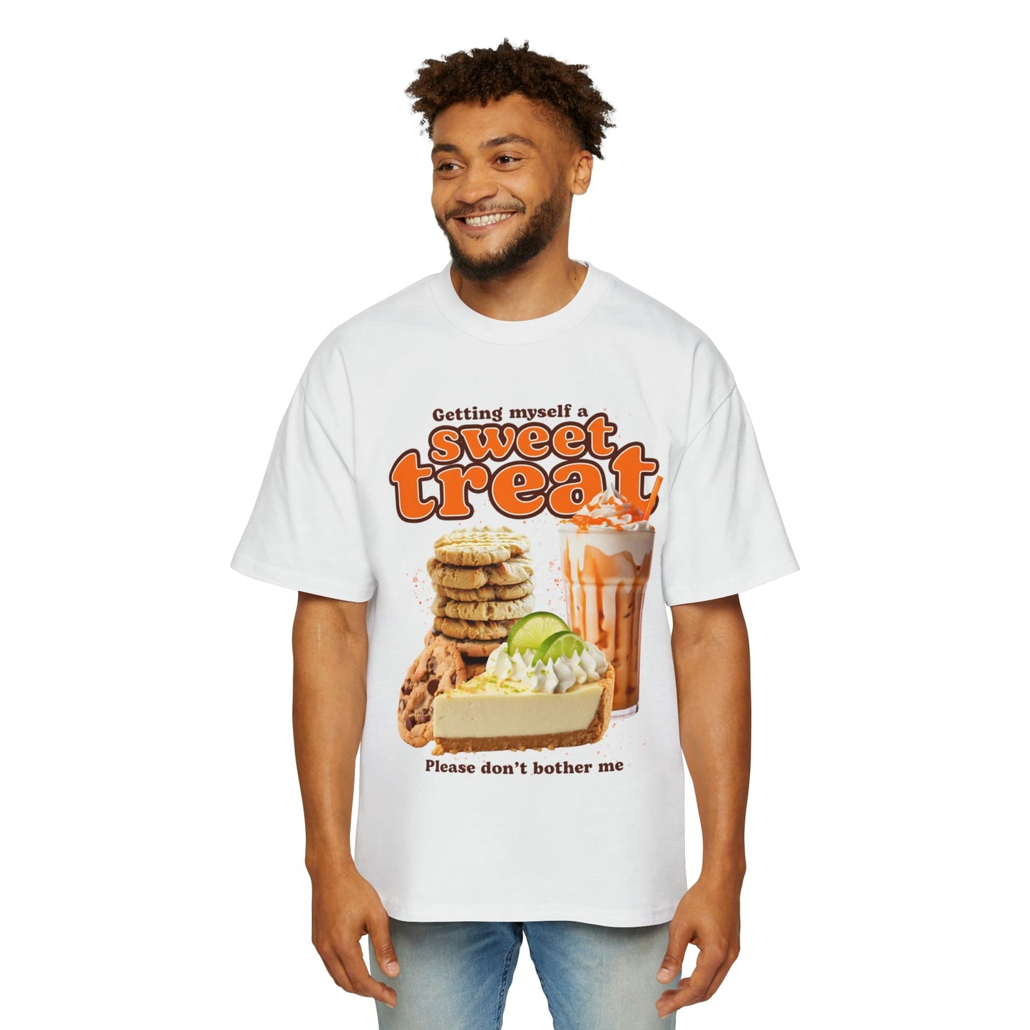 Sweet Treat Oversized Tee Graphic Tees Australia Graphic T-Shirt Australia -  Cool Graphic T-Shirts Online -  Getting Myself A Sweet Treat Oversized Tee