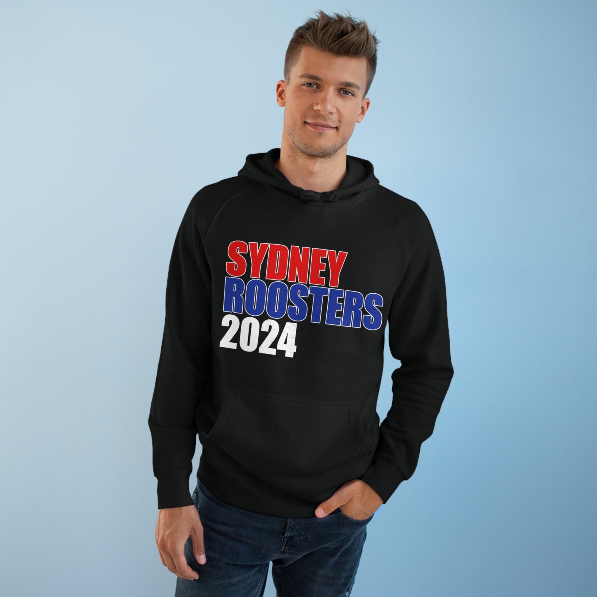 Sydney Roosters 2024 Hoodie Graphic Tees Australia Black / XS Graphic T-Shirt Australia -  Cool Graphic T-Shirts Online -  Sydney Roosters 2024 Hoodie | NRL Hoodies Australia