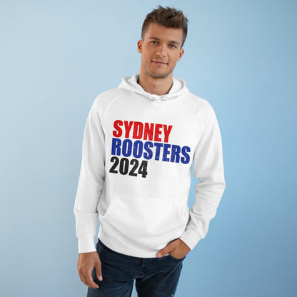 Sydney Roosters 2024 Hoodie Graphic Tees Australia White / XS Graphic T-Shirt Australia -  Cool Graphic T-Shirts Online -  Sydney Roosters 2024 Hoodie | NRL Hoodies Australia