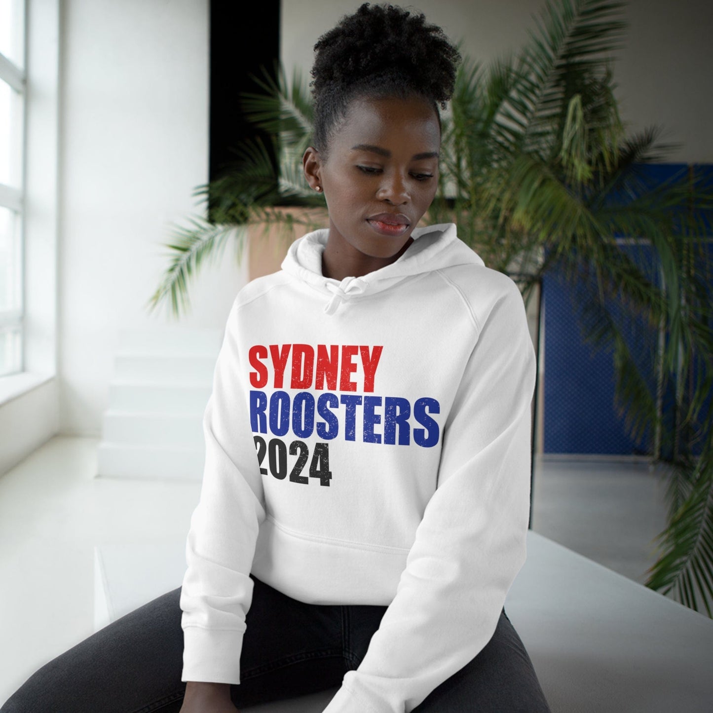 Sydney Roosters 2024 Hoodie Graphic Tees Australia Graphic T-Shirt Australia -  Cool Graphic T-Shirts Online -  Sydney Roosters 2024 Hoodie | NRL Hoodies Australia