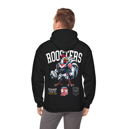 Sydney Roosters Rocky Hoodie Printify Black / S Graphic T-Shirt Australia -  Cool Graphic T-Shirts Online - 