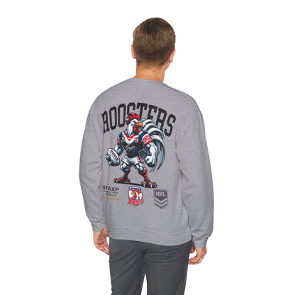 Sydney Roosters Rocky Jumper Graphic Tees Australia Sport Grey / S Graphic T-Shirt Australia -  Cool Graphic T-Shirts Online -  Sydney Roosters Rocky Jumper | Sydney Roosters Crew Sweater