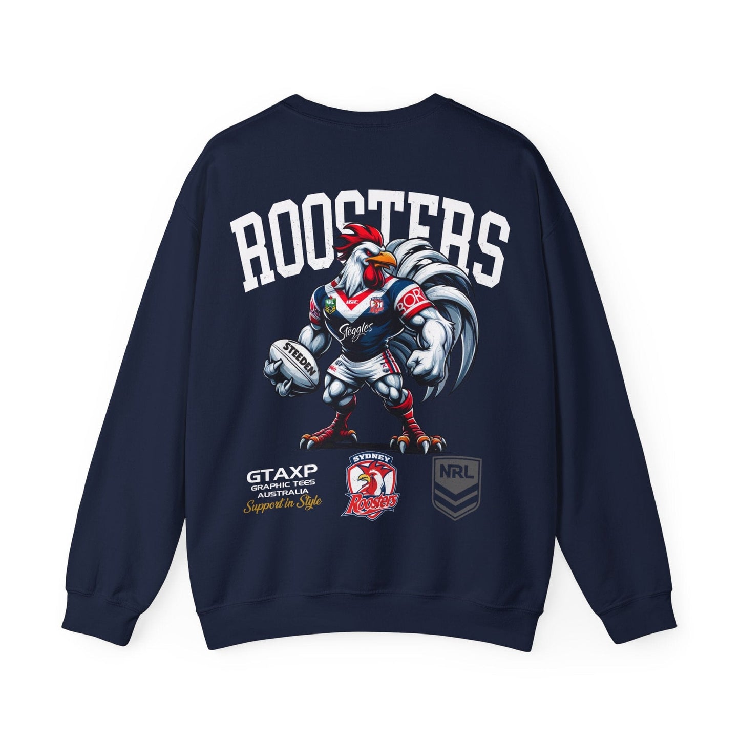 Sydney Roosters Rocky Jumper Graphic Tees Australia Graphic T-Shirt Australia -  Cool Graphic T-Shirts Online -  Sydney Roosters Rocky Jumper | Sydney Roosters Crew Sweater