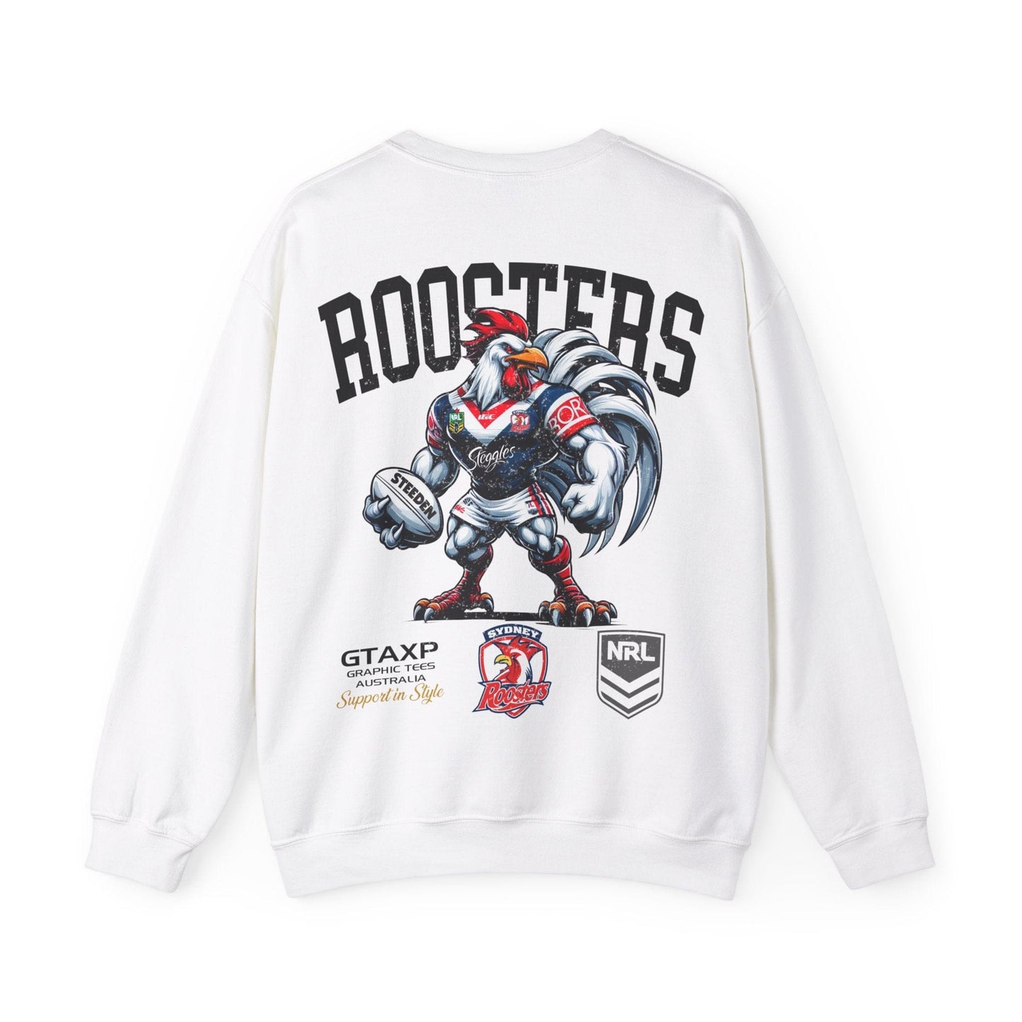 Sydney Roosters Rocky Jumper Graphic Tees Australia Graphic T-Shirt Australia -  Cool Graphic T-Shirts Online -  Sydney Roosters Rocky Jumper | Sydney Roosters Crew Sweater