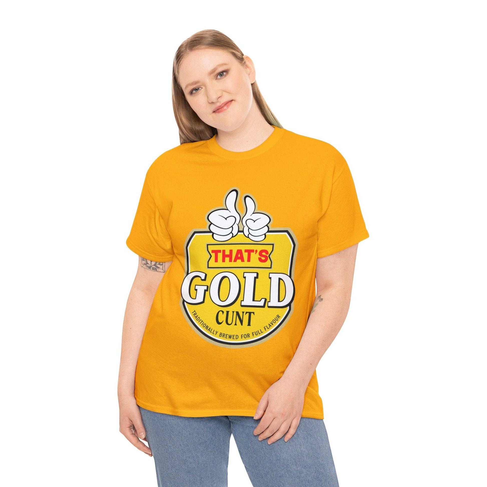 Thats Gold Cunt Graphic Tee Graphic Tees Australia Graphic T-Shirt Australia -  Cool Graphic T-Shirts Online -  Thats Gold Cunt T-Shirt | Funny Aussie T-Shirts Australia