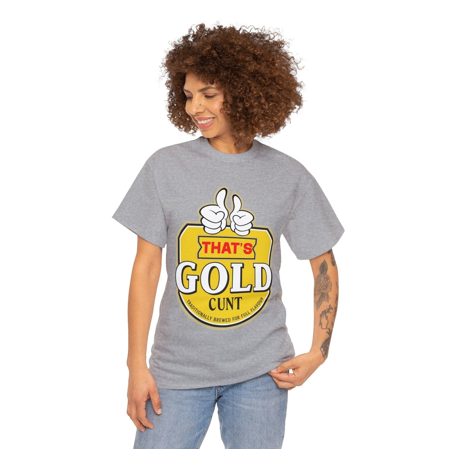 Thats Gold Cunt Graphic Tee Graphic Tees Australia Graphic T-Shirt Australia -  Cool Graphic T-Shirts Online -  Thats Gold Cunt T-Shirt | Funny Aussie T-Shirts Australia