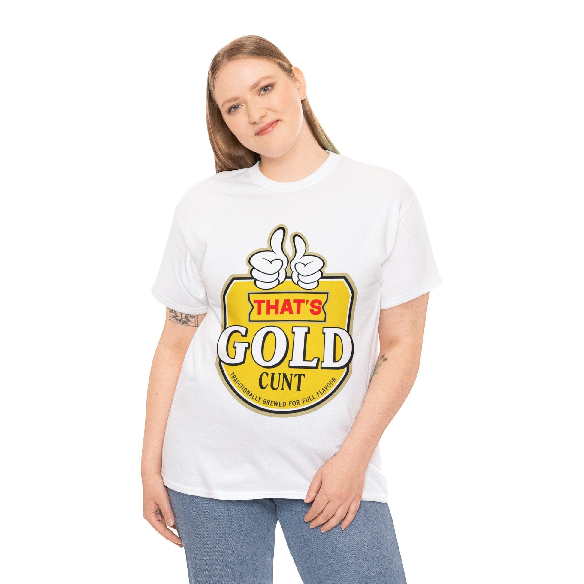 Thats Gold Cunt Graphic Tee Graphic Tees Australia Graphic T-Shirt Australia -  Cool Graphic T-Shirts Online -  Thats Gold Cunt T-Shirt | Funny Aussie T-Shirts Australia