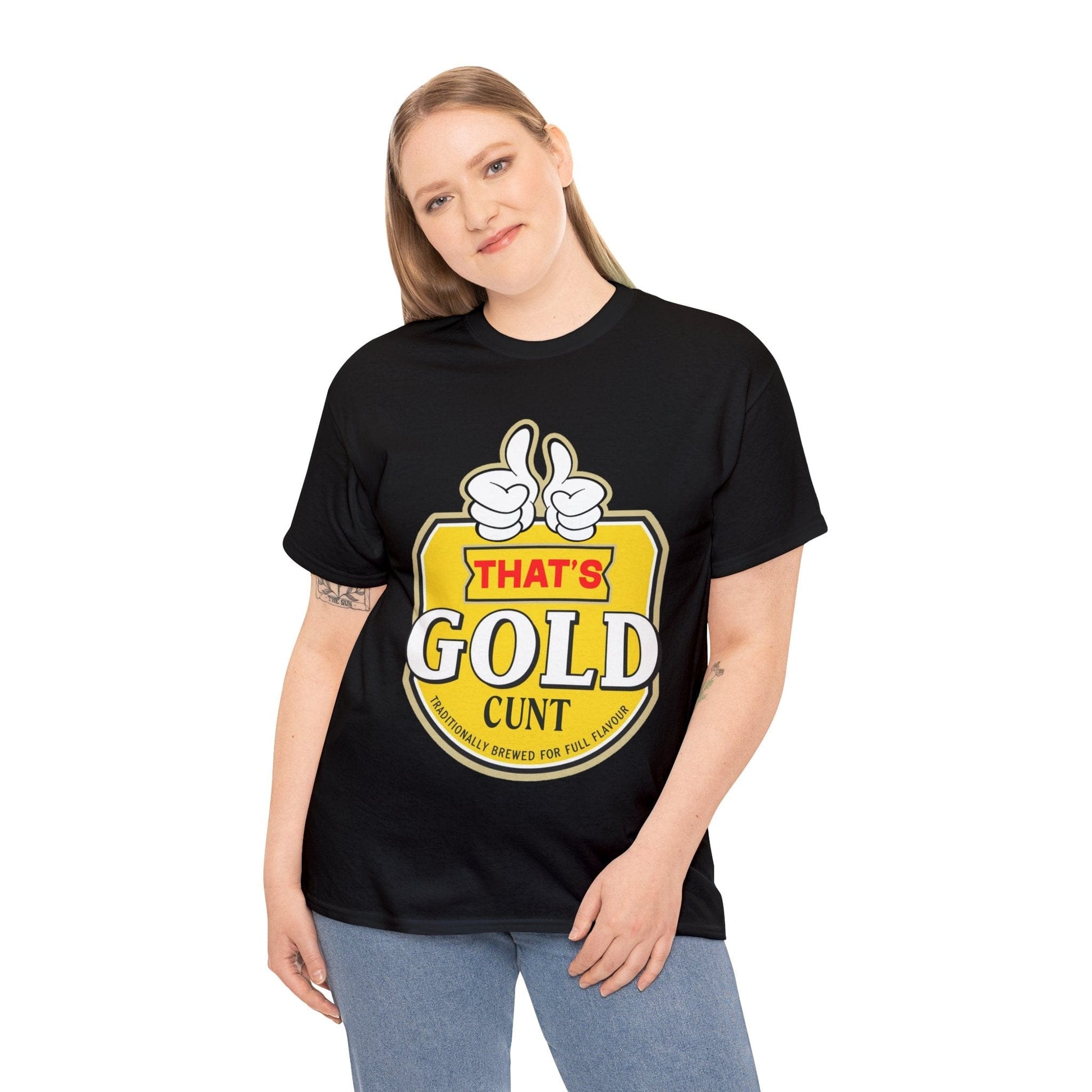 Thats Gold Cunt Graphic Tee Graphic Tees Australia Graphic T-Shirt Australia -  Cool Graphic T-Shirts Online -  Thats Gold Cunt T-Shirt | Funny Aussie T-Shirts Australia